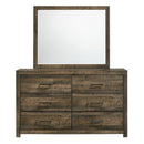  Elements International Bailey BY500DRMR Dresser and Mirror Set IMAGE 2
