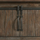  Elements International Scott SC370QB Queen Platform Storage Bed - Walnut IMAGE 7