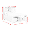  Elements International Scott SC670QB Queen Platform Storage Bed IMAGE 13