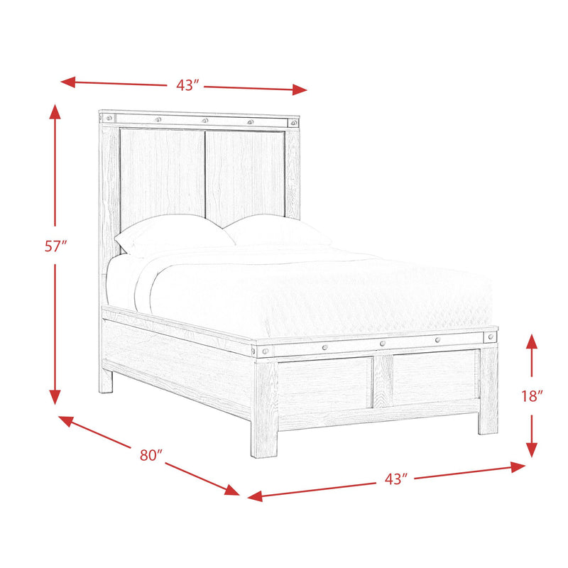  Elements International Wade WE600TB Twin Panel Bed IMAGE 10