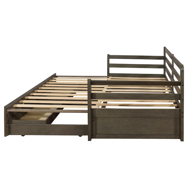 Coaster Furniture Sorrento 305706 2-Drawer Twin XL Daybed with Extension Trundle - Grey IMAGE 6