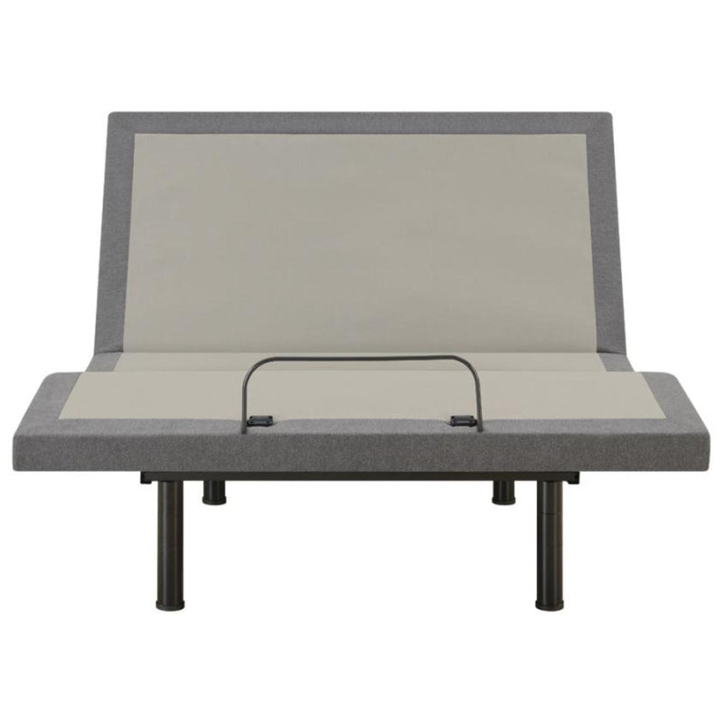 Coaster Furniture Negan 350132Q Queen Adjustable Bed Base - Grey and Black IMAGE 2