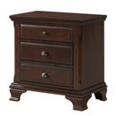 Elements International Canton Cherry CN600NS Nightstand IMAGE 1