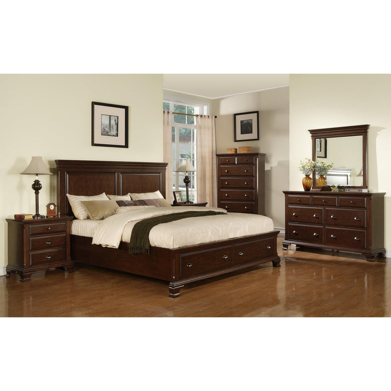  Elements International Canton Cherry CN600NS Nightstand IMAGE 3