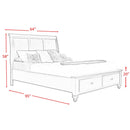  Elements International Chatham CH777QB Queen Storage Bed IMAGE 4