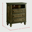  Elements International Chatham CH600TV Chest - Dark Walnut IMAGE 10