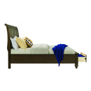  Elements International Chatham CH600KB King Platform 2-Drawer Storage Bed - Dark Walnut IMAGE 3