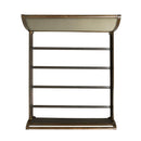  Elements International Chatham CH670KB King Upholstered Sleigh Bed - Dark Walnut IMAGE 4