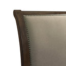  Elements International Chatham CH670KB King Upholstered Sleigh Bed - Dark Walnut IMAGE 5