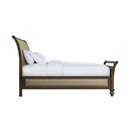  Elements International Chatham CH670QB Queen Upholstered Sleigh Bed - Dark Walnut IMAGE 3