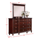  Elements International Hamilton HM100DRMR Dresser and Mirror Set IMAGE 3
