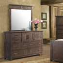  Elements International Jax JX600DRMR Dresser and Mirror Set IMAGE 2