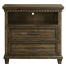  Elements International McCabe MB600TV 2-Drawer Media Chest with Media Compartment IMAGE 2