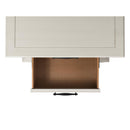  Elements International Slater SR600NS 3-Drawer Nightstand with USB Ports - White IMAGE 6