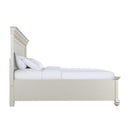  Elements International Slater SR650KB King Platform Storage Bed - White IMAGE 3