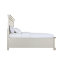  Elements International Slater SR650QB Queen Platform Storage Bed - White IMAGE 3