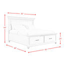  Elements International Slater SR850KB King Platform Storage Bed - Black IMAGE 12