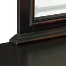  Elements International Slater SR800DRMR Dresser with Mirror - Black IMAGE 4