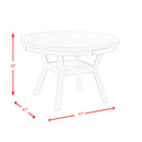  Elements International Amherst DAH700DT Dining Table - Bisque IMAGE 9