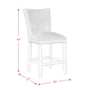  Elements International Francesca CFC300CVSC Counter Height Dining Chair - Gray IMAGE 11