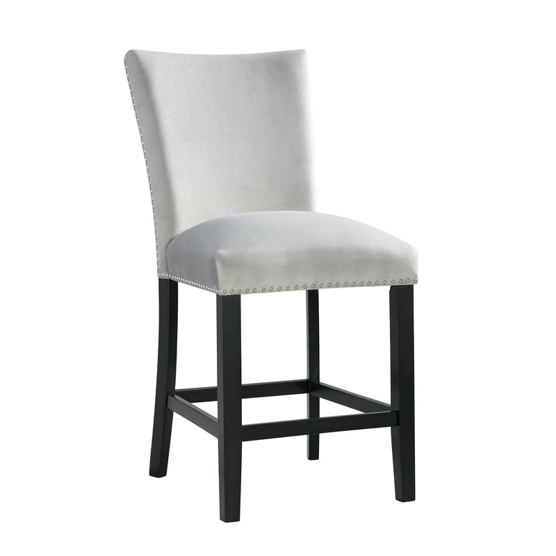  Elements International Francesca CFC300CVSC Counter Height Dining Chair - Gray IMAGE 1
