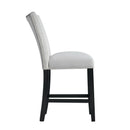  Elements International Francesca CFC300CVSC Counter Height Dining Chair - Gray IMAGE 3