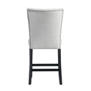  Elements International Francesca CFC300CVSC Counter Height Dining Chair - Gray IMAGE 4