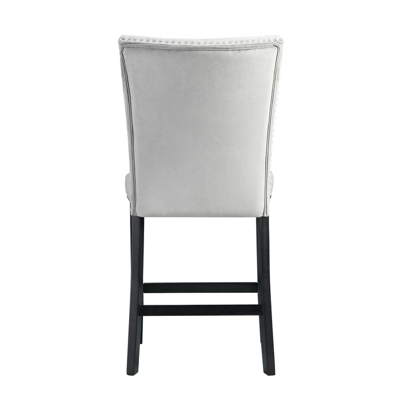  Elements International Francesca CFC300CVSC Counter Height Dining Chair - Gray IMAGE 4