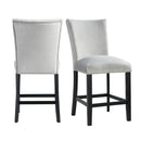  Elements International Francesca CFC300CVSC Counter Height Dining Chair - Gray IMAGE 7