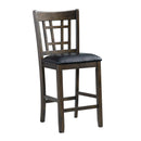  Elements International Max DMX600SC Counter Height Side Chair- Walnut IMAGE 1