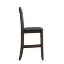  Elements International Max DMX600SC Counter Height Side Chair- Walnut IMAGE 3