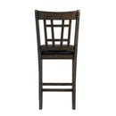  Elements International Max DMX600SC Counter Height Side Chair- Walnut IMAGE 4