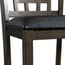  Elements International Max DMX600SC Counter Height Side Chair- Walnut IMAGE 8