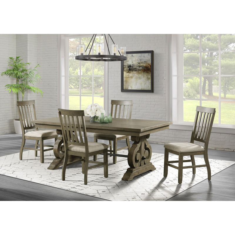  Elements International Stone DST300SC Side Chair - Grey IMAGE 5