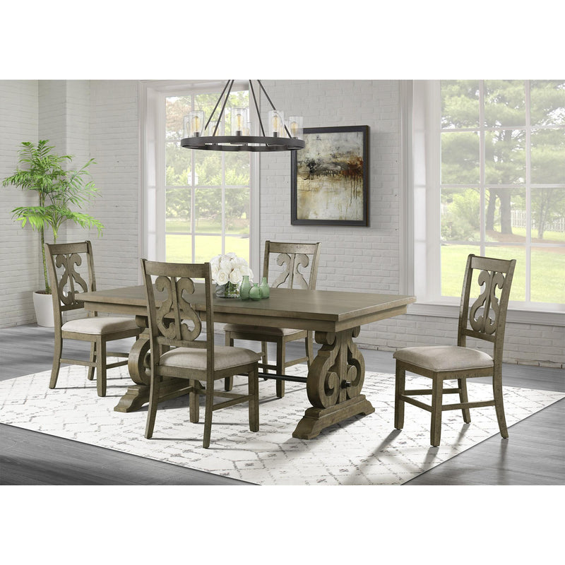  Elements International Stone DST300DT Dining Table - Grey IMAGE 7