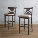  Elements International Stone DST195CSC Counter Height Chair - Smokey Walnut IMAGE 10