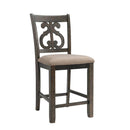  Elements International Stone DST195CSC Counter Height Chair - Smokey Walnut IMAGE 1