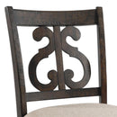 Elements International Stone DST195CSC Counter Height Chair - Smokey Walnut IMAGE 5