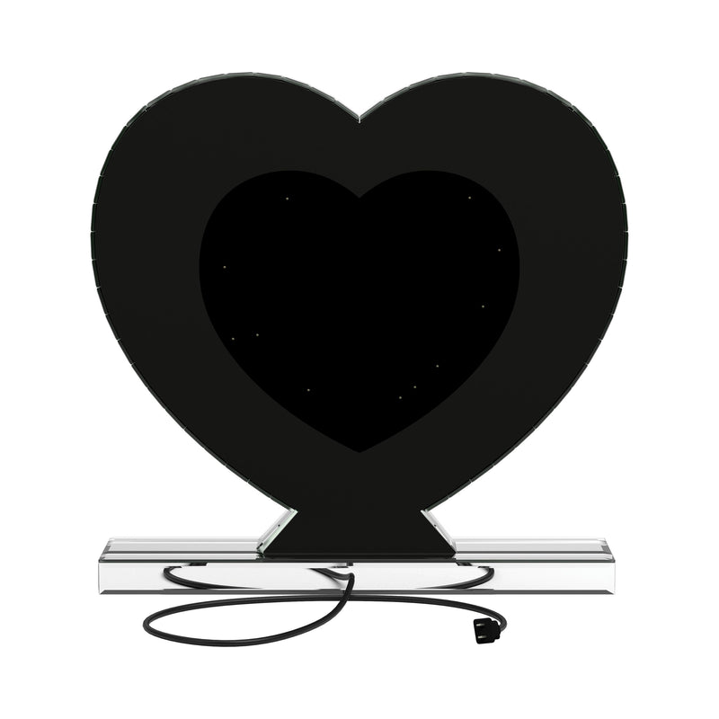  Coaster Furniture Euston 961528 Heart Shaped Vanity Mirror - Silver IMAGE 6