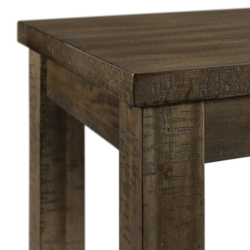 Elements International Stone 4 pc Counter Height Dinette - Gray IMAGE 9