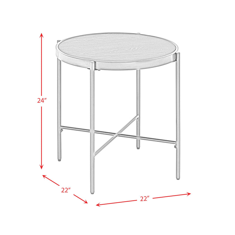 Elements International Vienna End Table CSO100ETWD IMAGE 7