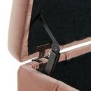  Elements International Crosby Tufted Storage Ottoman - Blush IMAGE 10