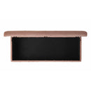  Elements International Crosby Tufted Storage Ottoman - Blush IMAGE 8