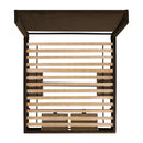  Elements International Magnolia UMG3153QSB Queen Platform Storage Bed - Brown IMAGE 3