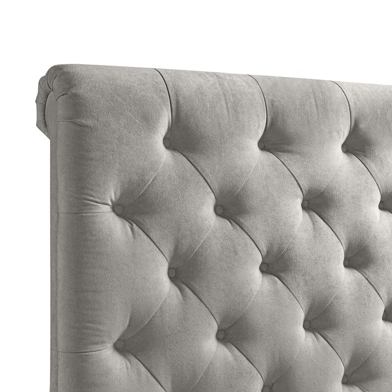 Elements International Waldorf King Upholstered Platform Bed UWF3151KB IMAGE 4