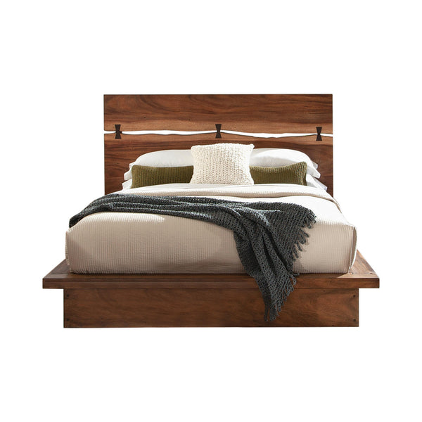 Coaster Furniture Winslow 223250KE Wood Eastern King Panel Bed - Smokey Walnut IMAGE 1