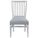  Elements International Condesa White Wing Slat Side Chair IMAGE 1
