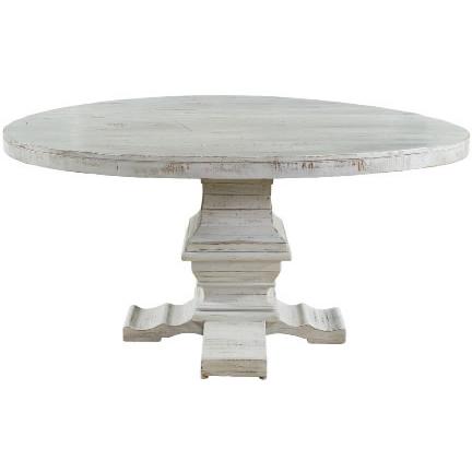  Elements International Condesa White MDCD700 Dining Table IMAGE 1
