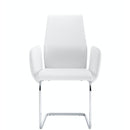  Elements International Estella DEL100AC Arm Chair - White IMAGE 1