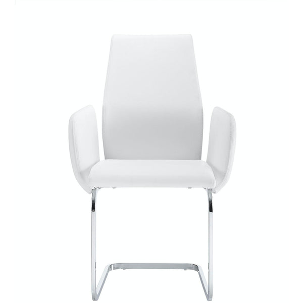  Elements International Estella DEL100AC Arm Chair - White IMAGE 1